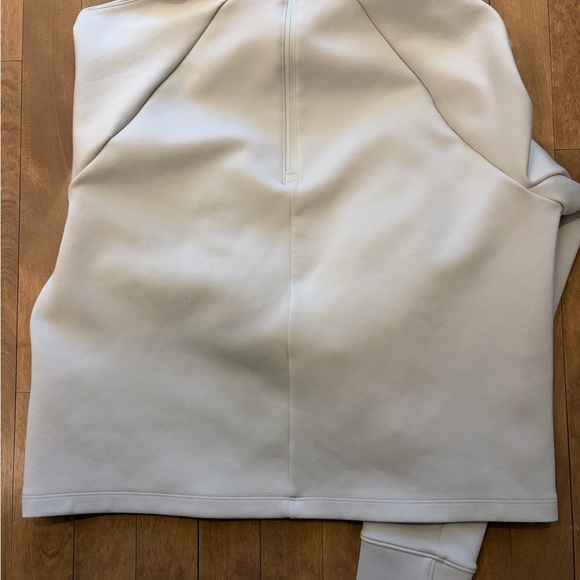 Under Armour Beige Sculpted Stitch Mock Neck Pullover - Picture 3 of 5